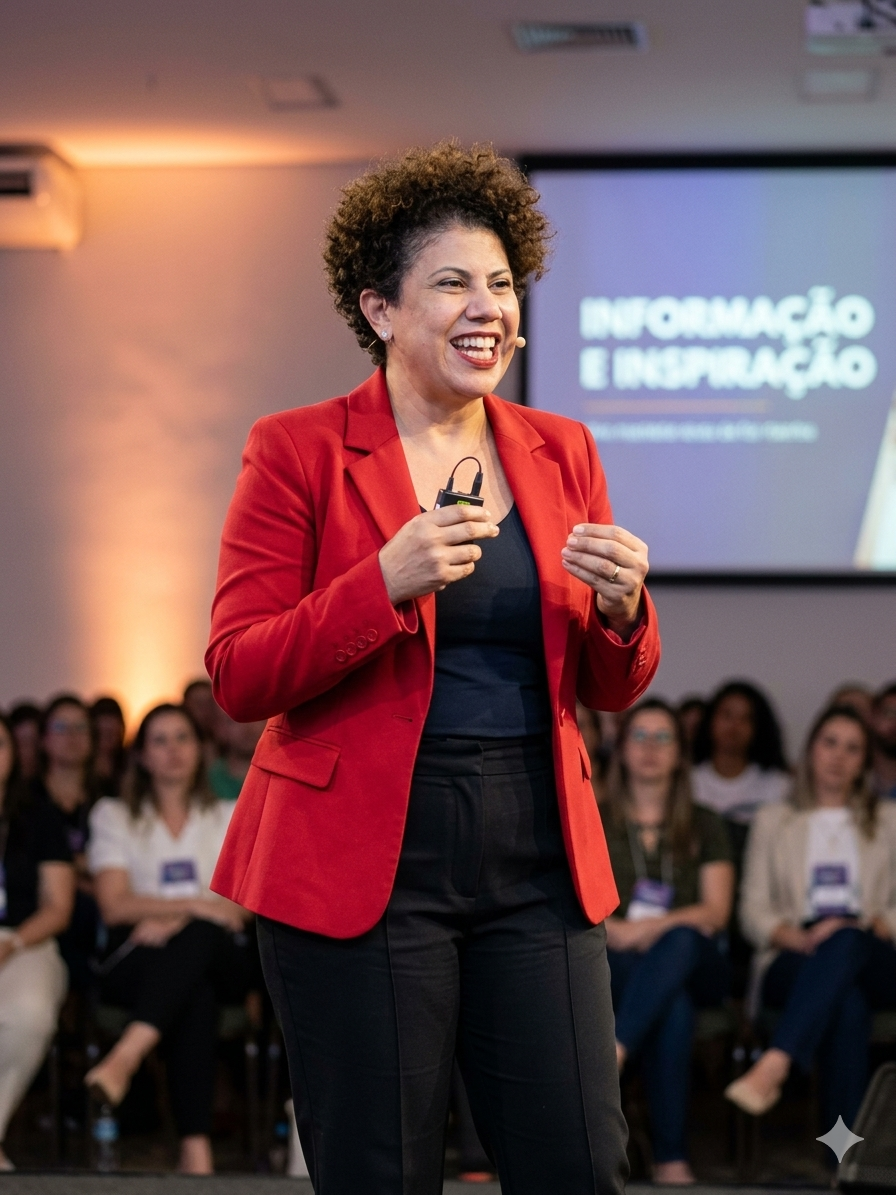 Silvia Cunha palestrando