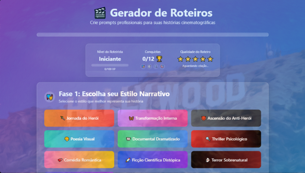 Criador de Roteiros