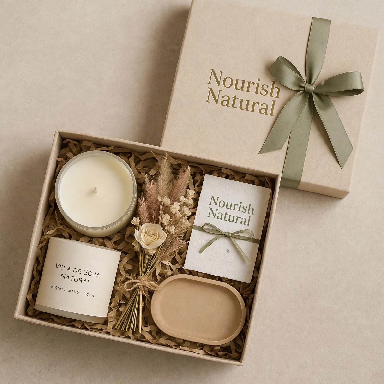 Caja de regalo natural