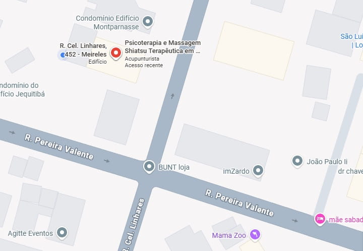 Mapa da localização