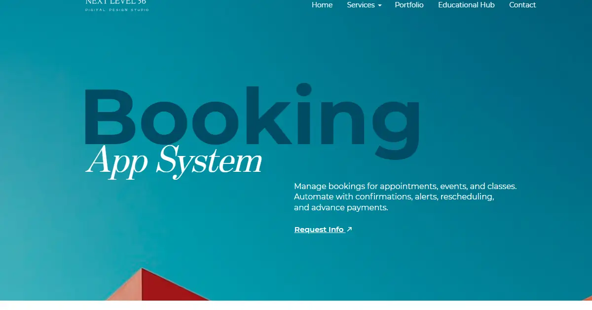 Digital Design Studio | Booking App System Registration