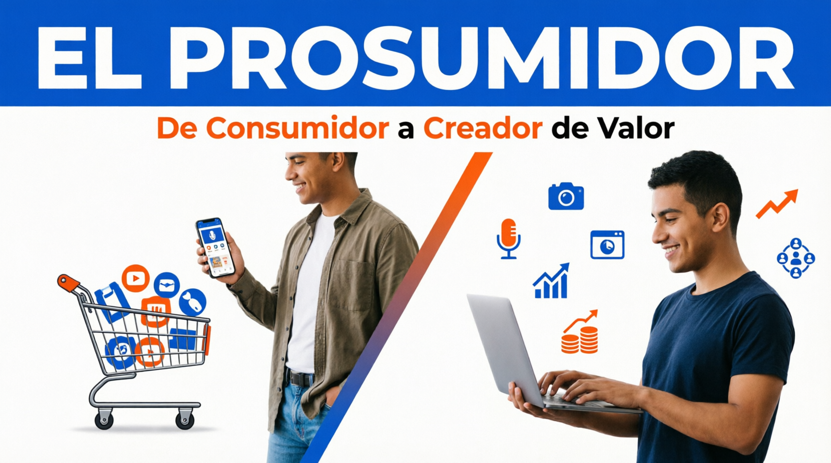 Imagen relacionada con el concepto de prosumidor