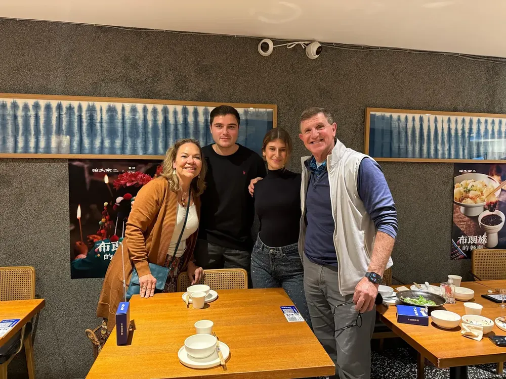 Michael Magic Morgan with people he has met