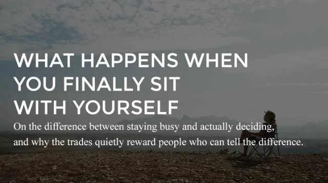 Cover for What Happens When You Finally Sit With Yourself