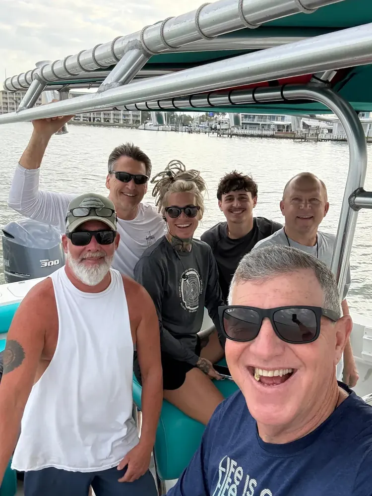 Magic with the crew on a fishing trip