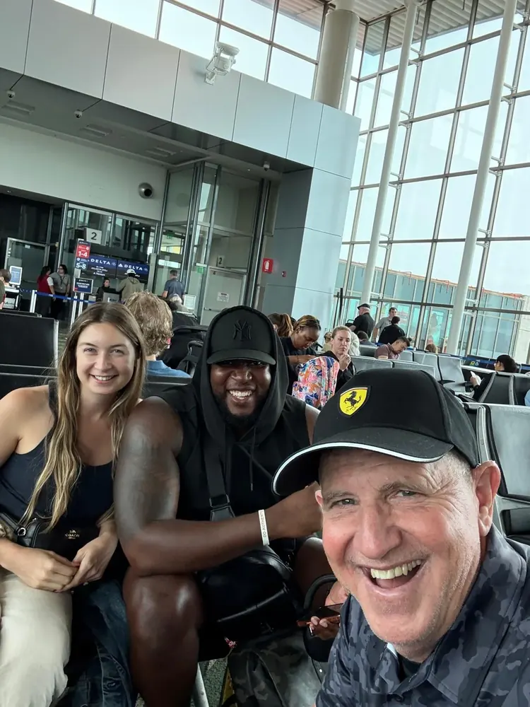 Michael Magic Morgan with someone he met