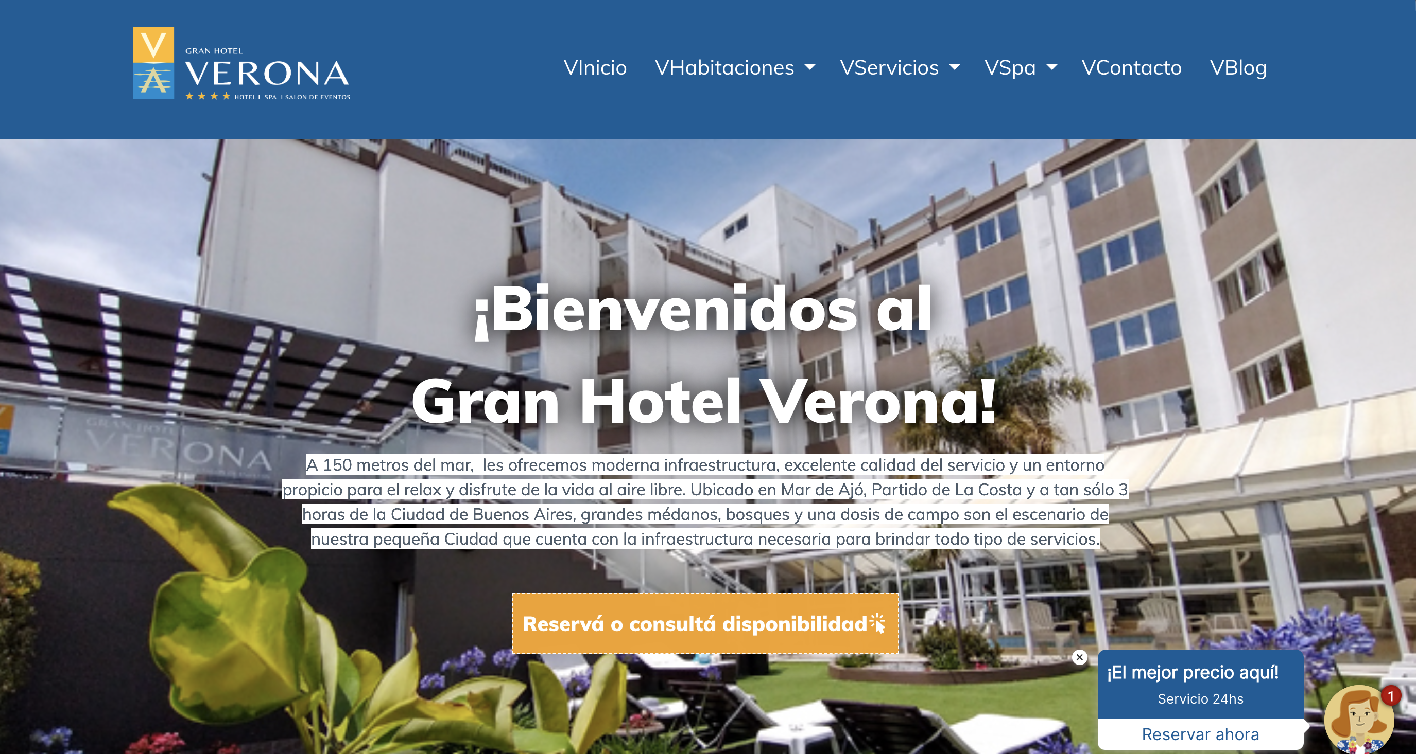Gran Hotel Verona in Mar de Ajó, Argentina
