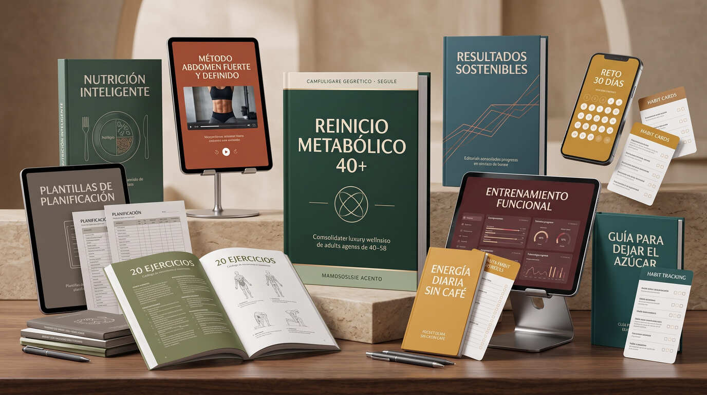 Guía Reinicio Metabólico 40+ junto a los 9 bonos