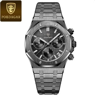 POEDAGAR BLACK OAK (homenagem ao AP ROYAL OAK CHRONOGRAPH)