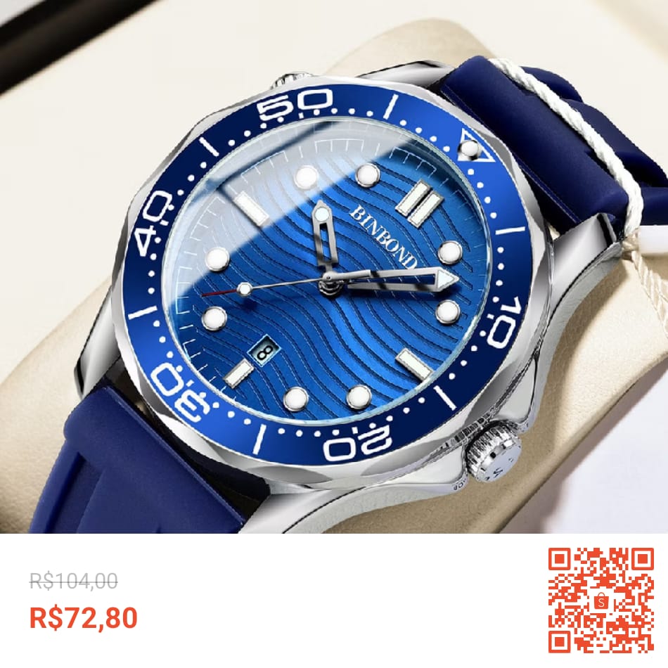 BINBOND BLACK GOLD MASTER (homenagem OM3G4 SEAMASTER D1VER)