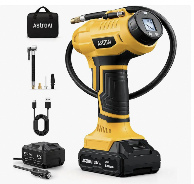 AstroAI Cordless Tire Inflator Air Compressor