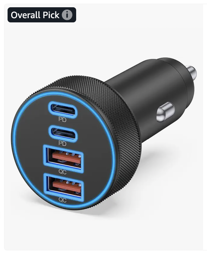 [4 in 1] USB C Car Charger
