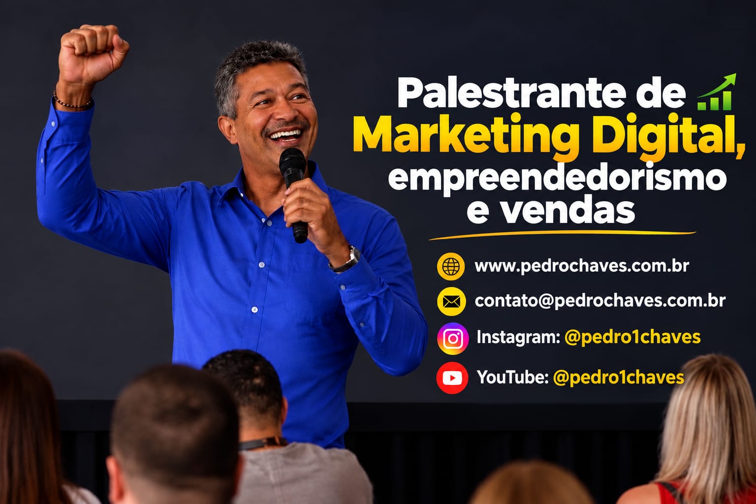 Pedro Chaves, palestrante de marketing digital, empreendedorismo e vendas