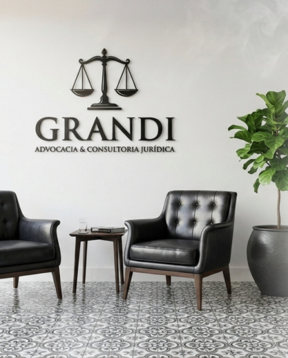 Interior do escritório Grandi Advocacia