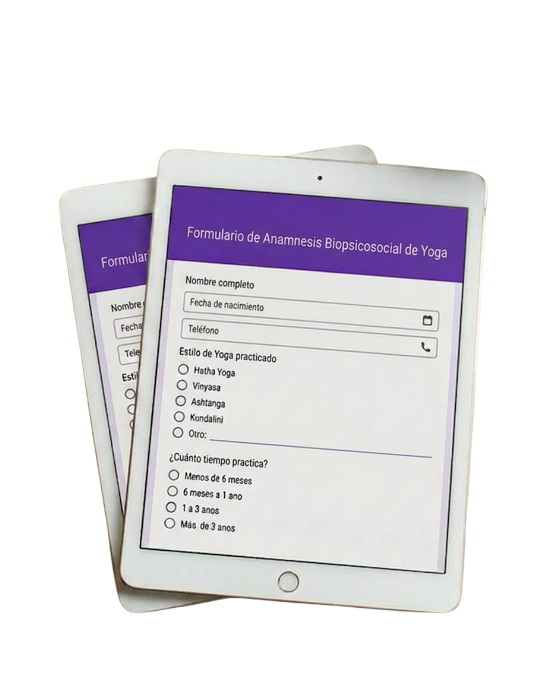 Capa: Ficha de Anamnese Biopsicossocial de Yoga