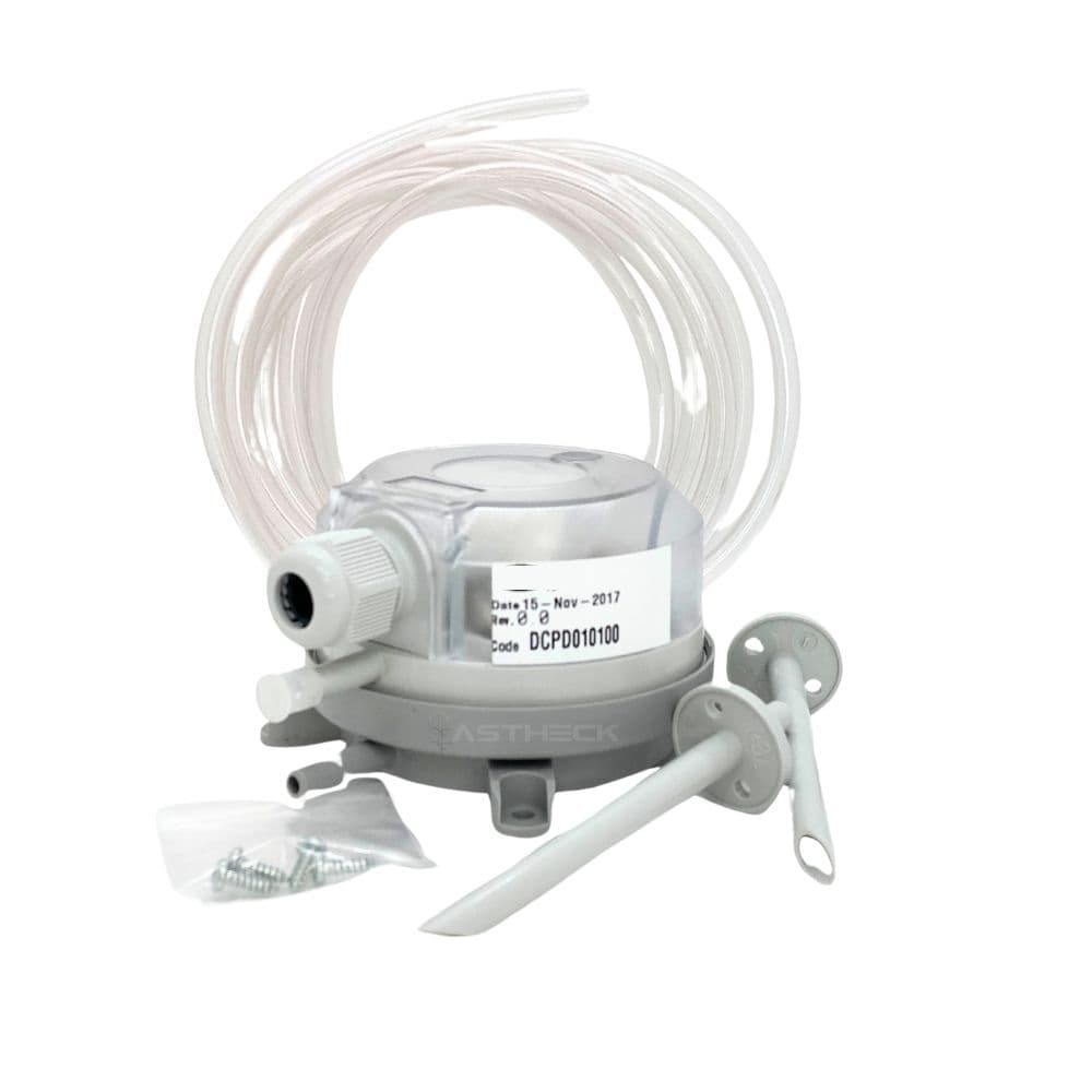 Kit com pressostato diferencial para refrigeração Carel – com tubo, parafusos e suportes