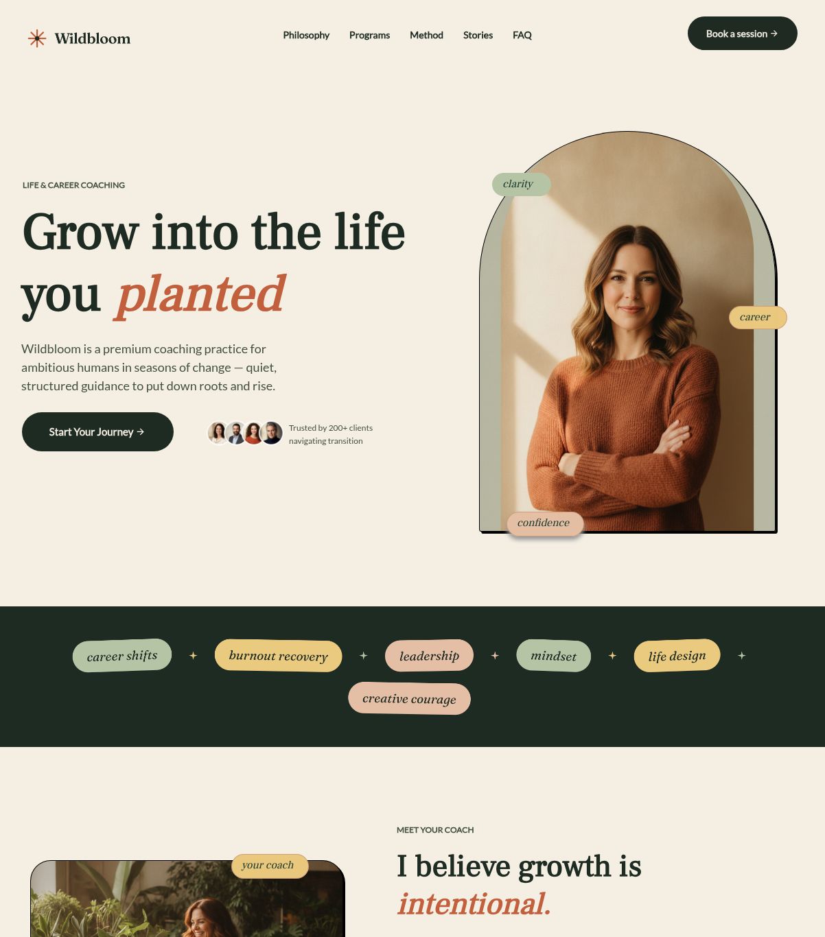 Website template built with Builderall