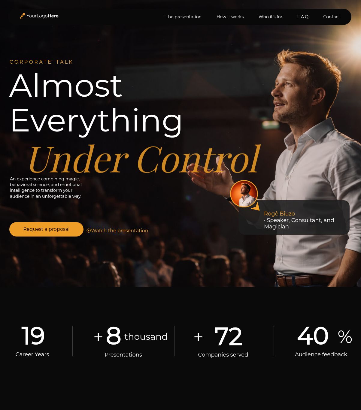 Website template built with Builderall