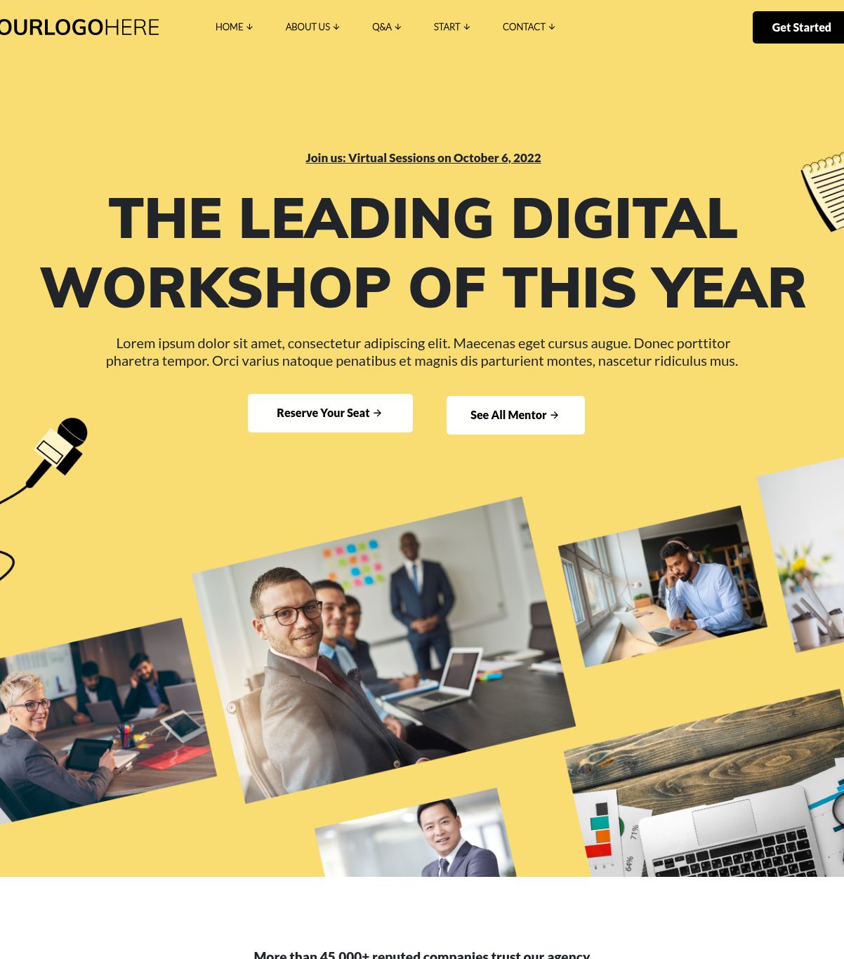 Website template built with Builderall