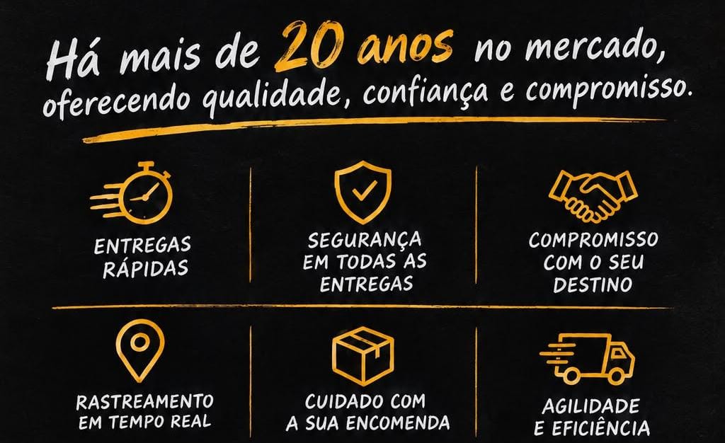 Potência Entregas Express — mais de 20 anos de experiência
